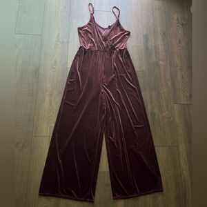 NWOT Wild Fable Velvet Jumpsuit